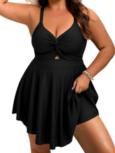 Arolina Plus Size Bathing Suit for Women Swim Dress Tummy Control Swimsuits Two Piece Flowy Tankini with Shorts