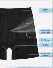 Arolina Mens Swim Trunks with Compression Liner 7 Inch Quick Dry Board Shorts Bathing Suits Swimwear