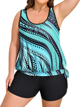 Arolina Blouson Tankini Swimsuits for Women Two Piece Modest Bathing Suit (S-24W)