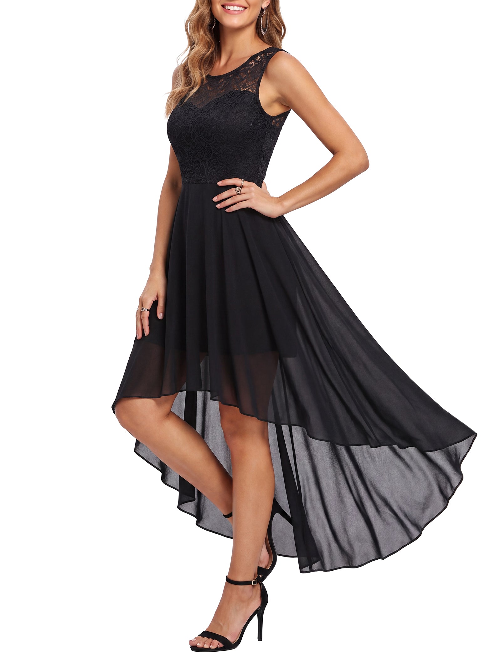 Arolina Elegant Lace Wedding Dress & Evening Gown for Women