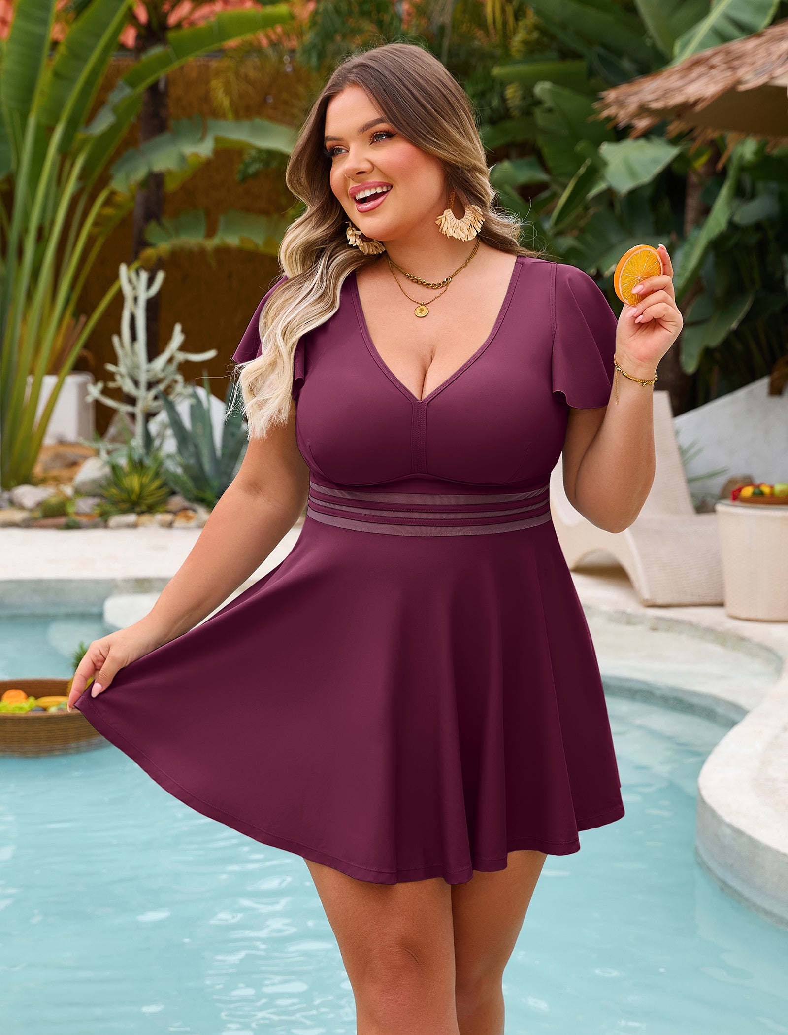 Women's Plus Size Tankini