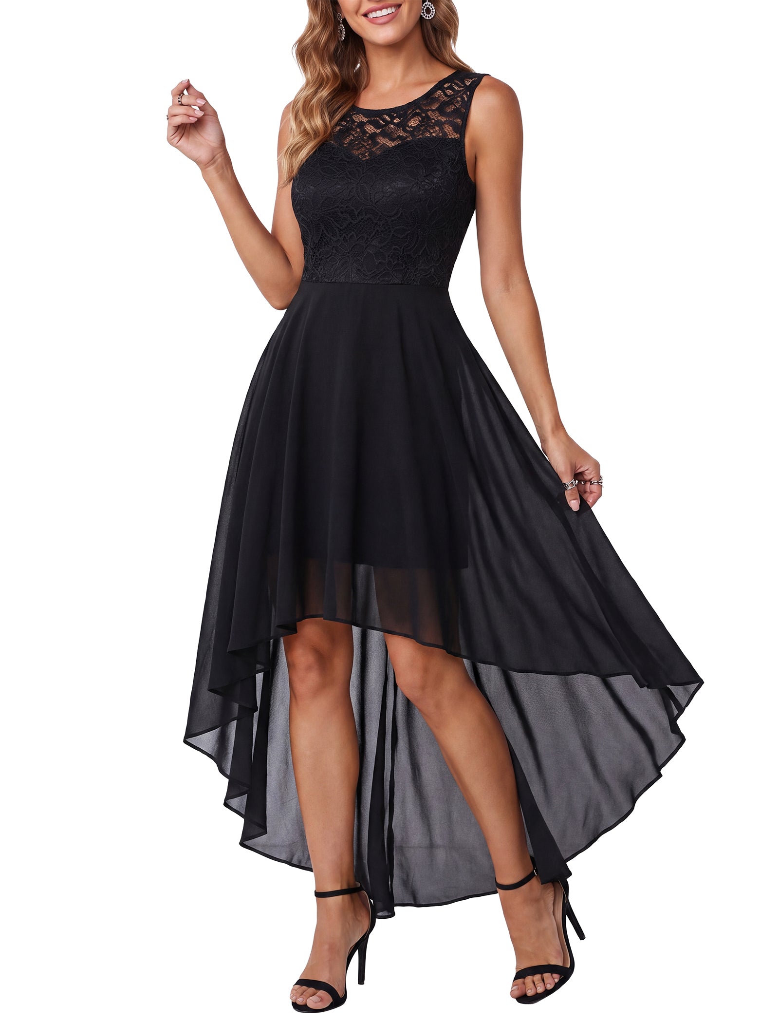 Arolina Elegant Lace Wedding Dress & Evening Gown for Women