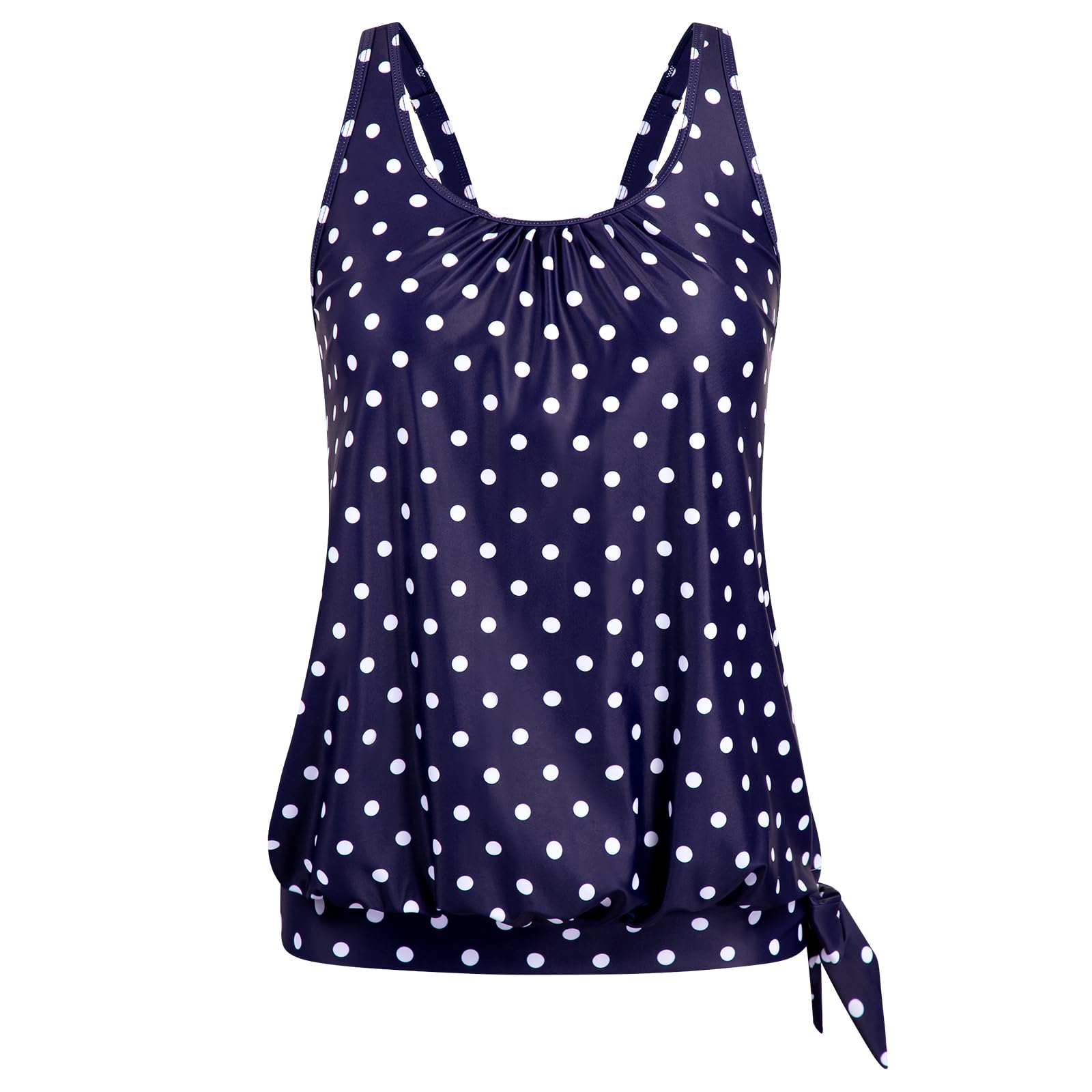 Arolina Tankini Tops for Women Modest Swim Tops Only Bathing Suit with Side Straps No Bottom (S-22W)