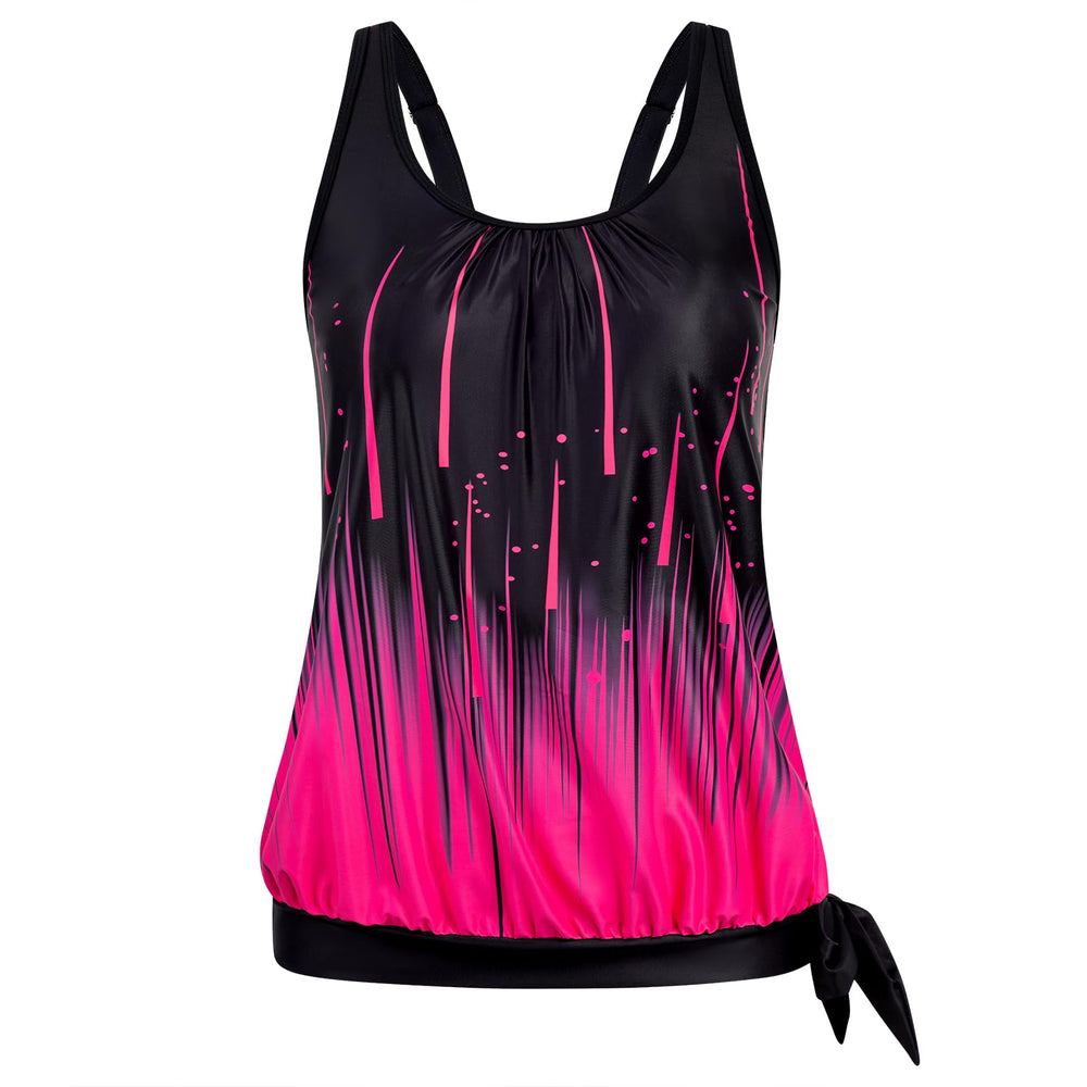 Arolina Tankini Tops for Women Modest Swim Tops Only Bathing Suit with Side Straps No Bottom (S-22W)