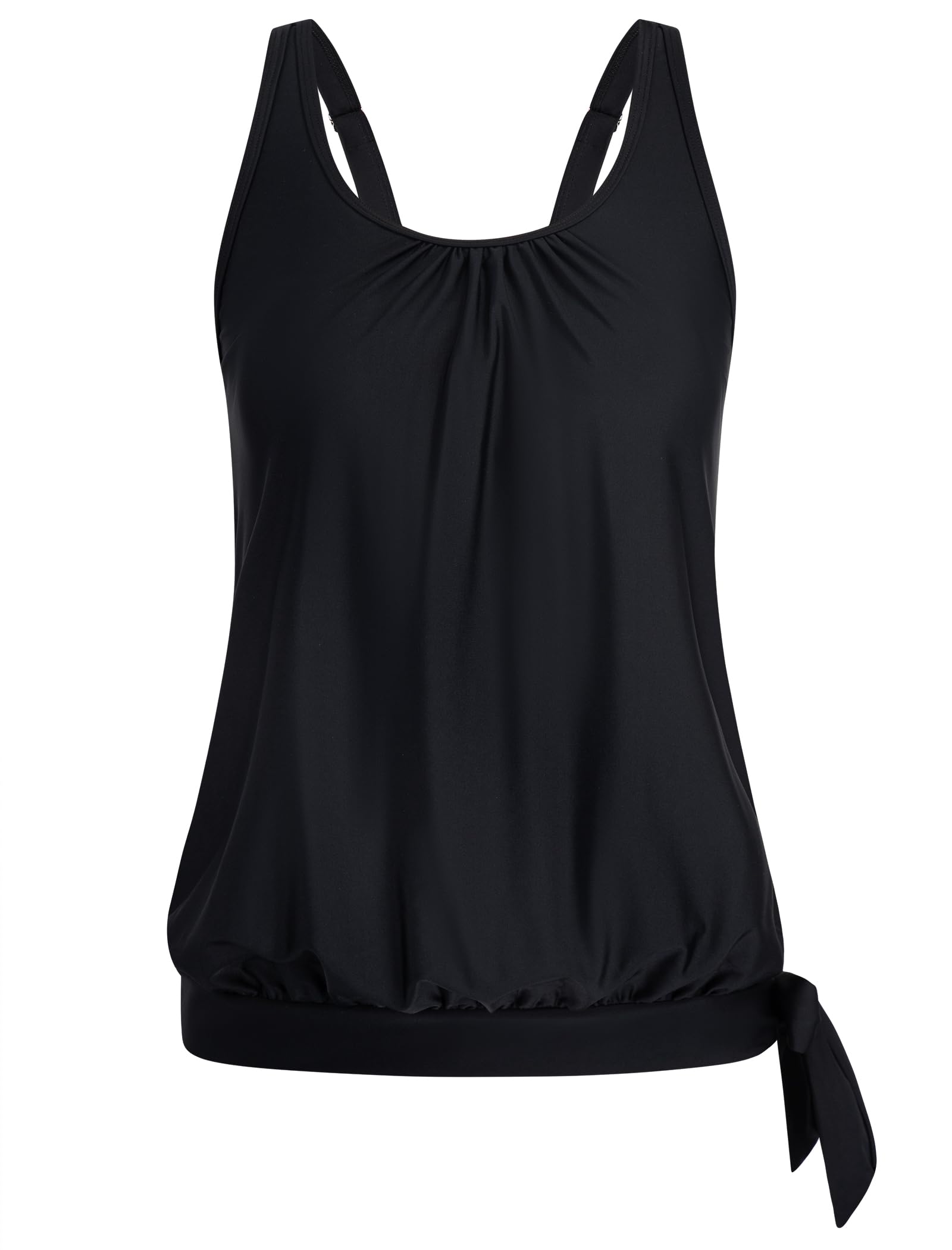 Arolina Tankini Tops for Women Modest Swim Tops Only Bathing Suit with Side Straps No Bottom (S-22W)
