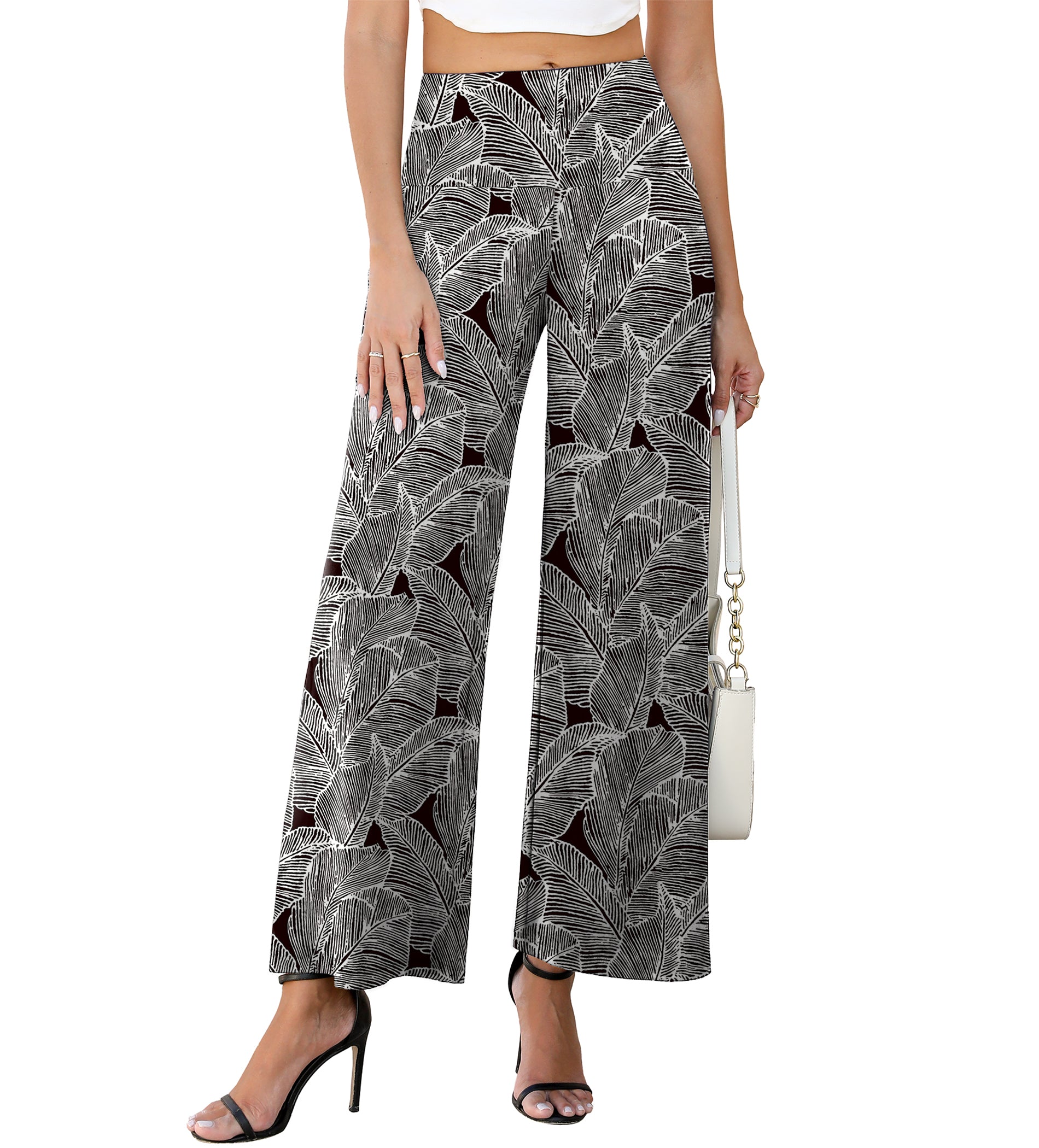 Women's Stretchy Wide Leg Palazzo Lounge Pants