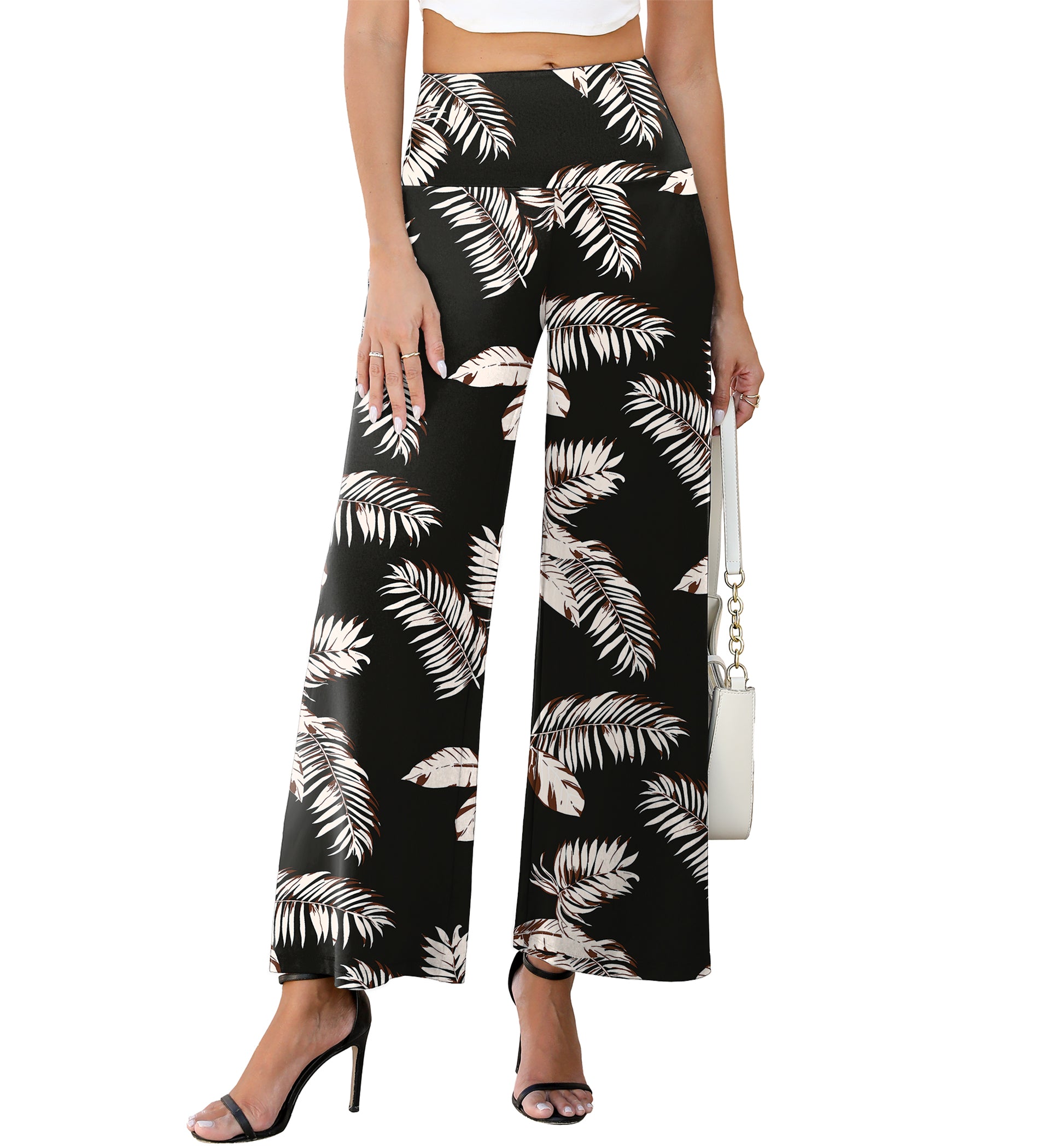 Women's Stretchy Wide Leg Palazzo Lounge Pants