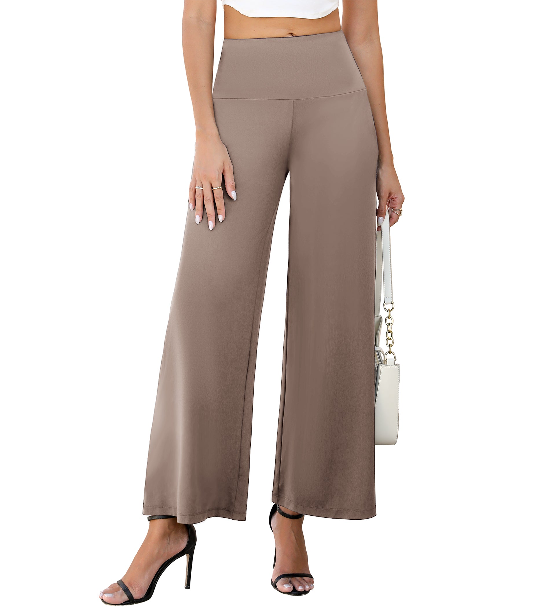 Women's Stretchy Wide Leg Palazzo Lounge Pants