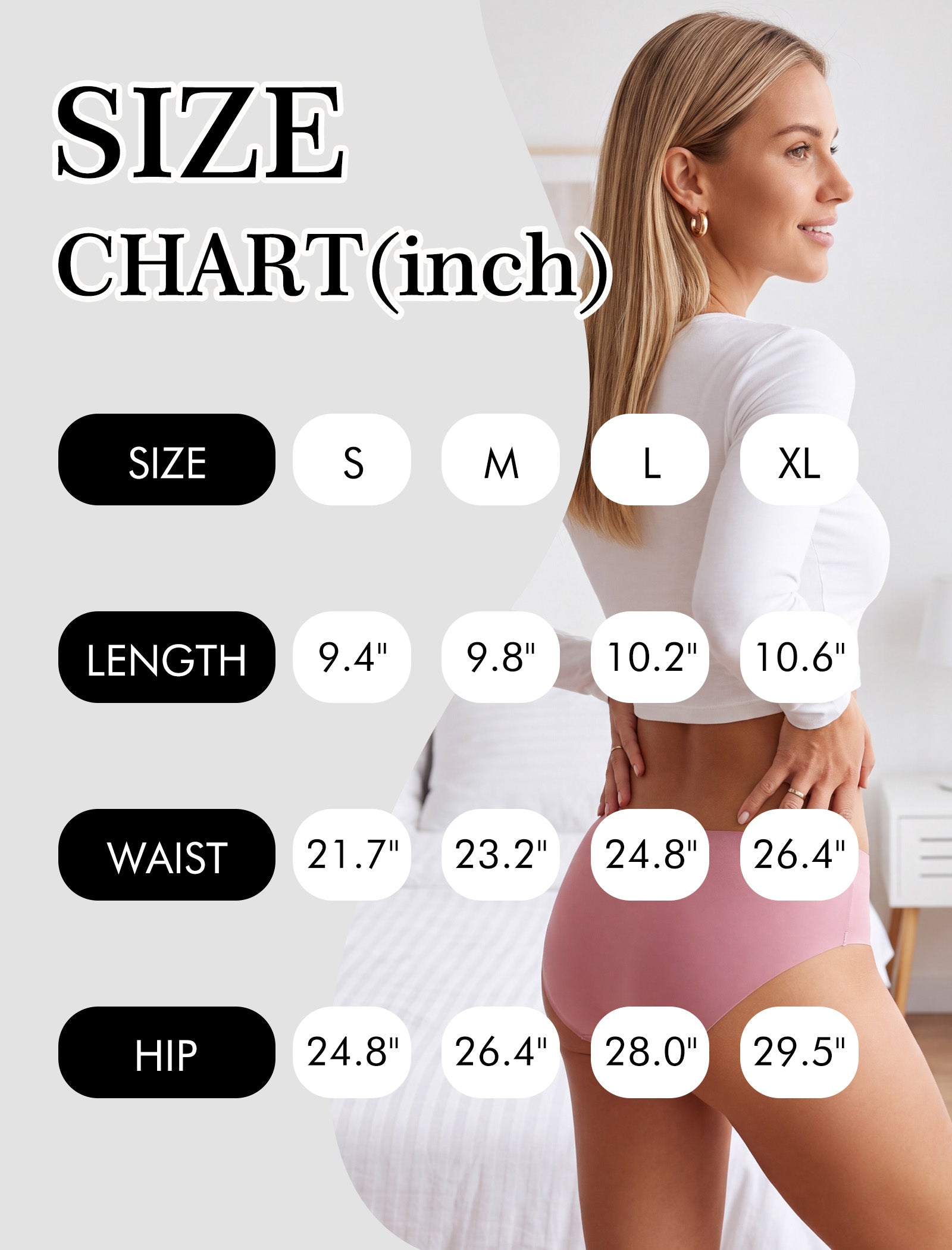 Arolina Women’s Seamless Mid-Rise Underwear