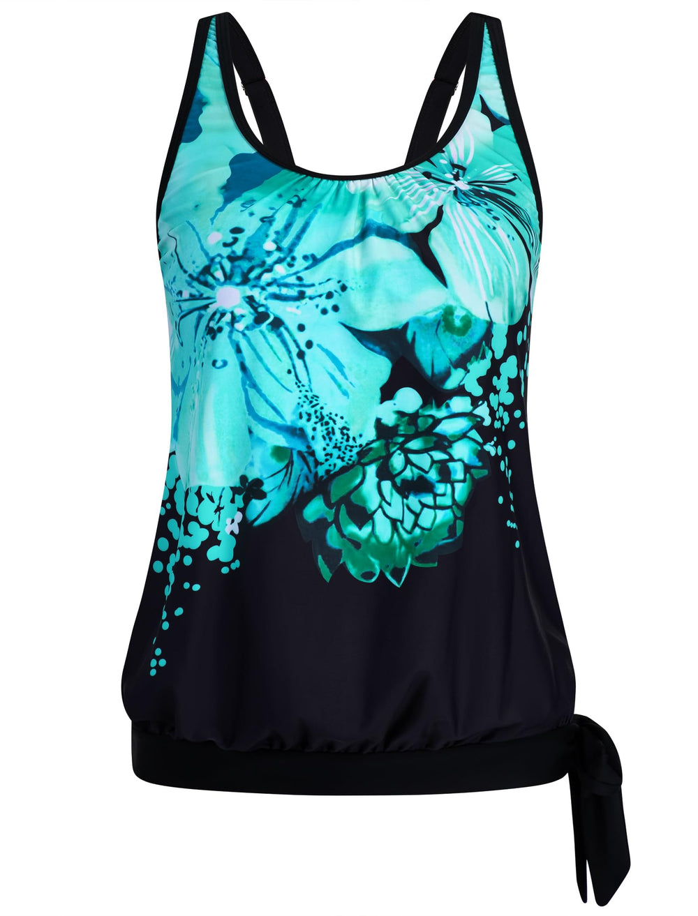 Arolina Tankini Tops for Women Modest Swim Tops Only Bathing Suit with Side Straps No Bottom (S-22W)