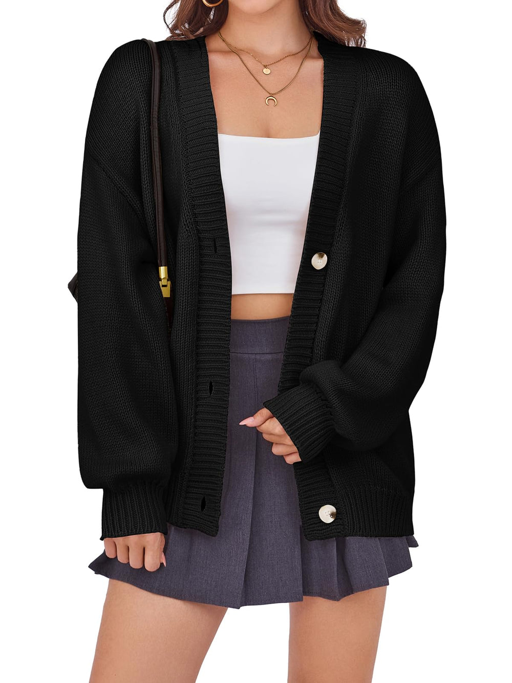 Arolina Cardigan Sweaters for Women Chunky Knit Long Sleeve Button Down Sweater 2025 Fall Trendy Oversized Jacket Coats