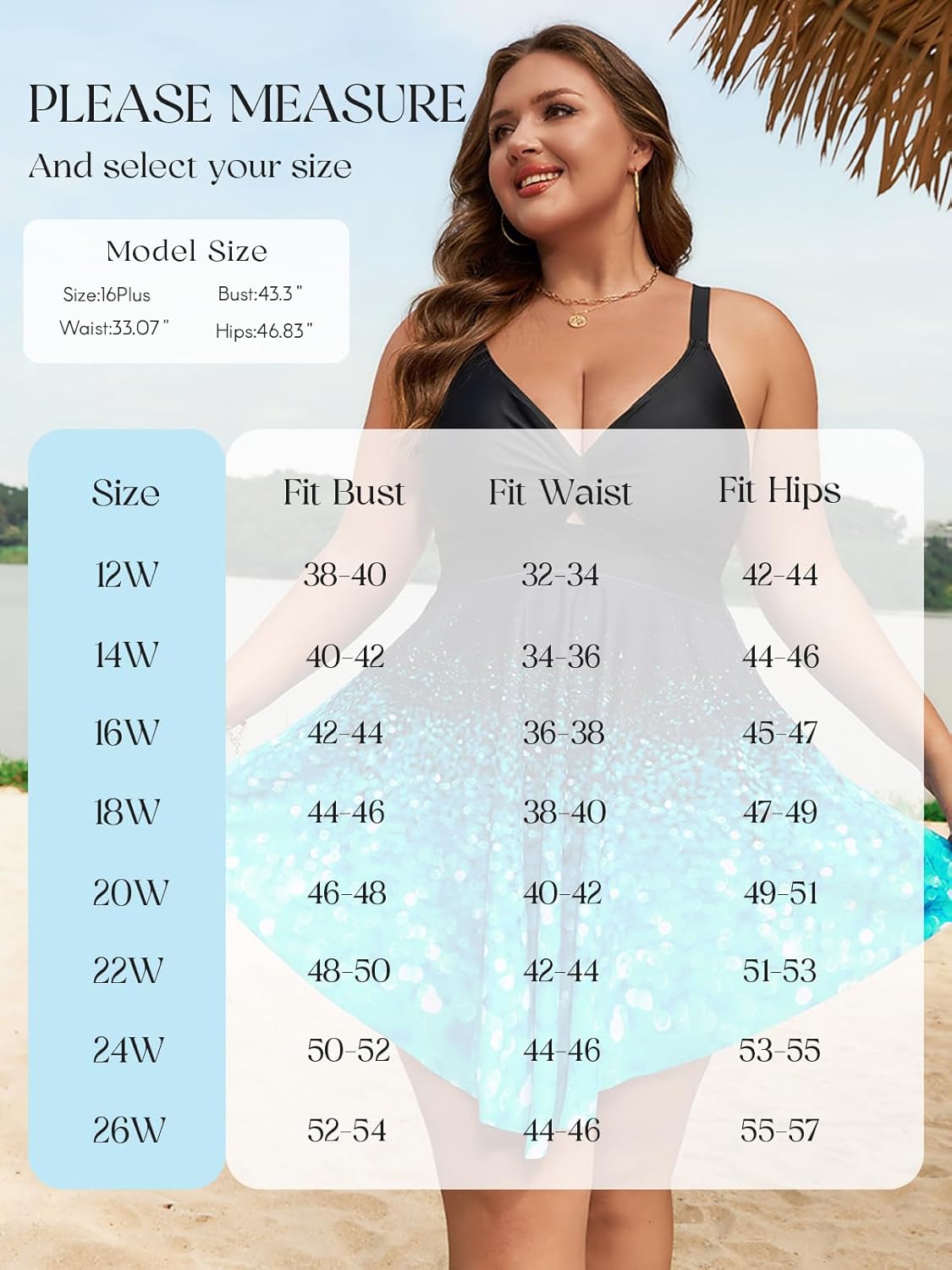 Arolina Plus Size Bathing Suit for Women Swim Dress Tummy Control Swimsuits Two Piece Flowy Tankini with Shorts