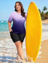 Arolina Rash Guard for Women 2 Piece Swimsuits UPF 50 Swim Shirts with Boyshorts Modest Bathing Suit Swimwear