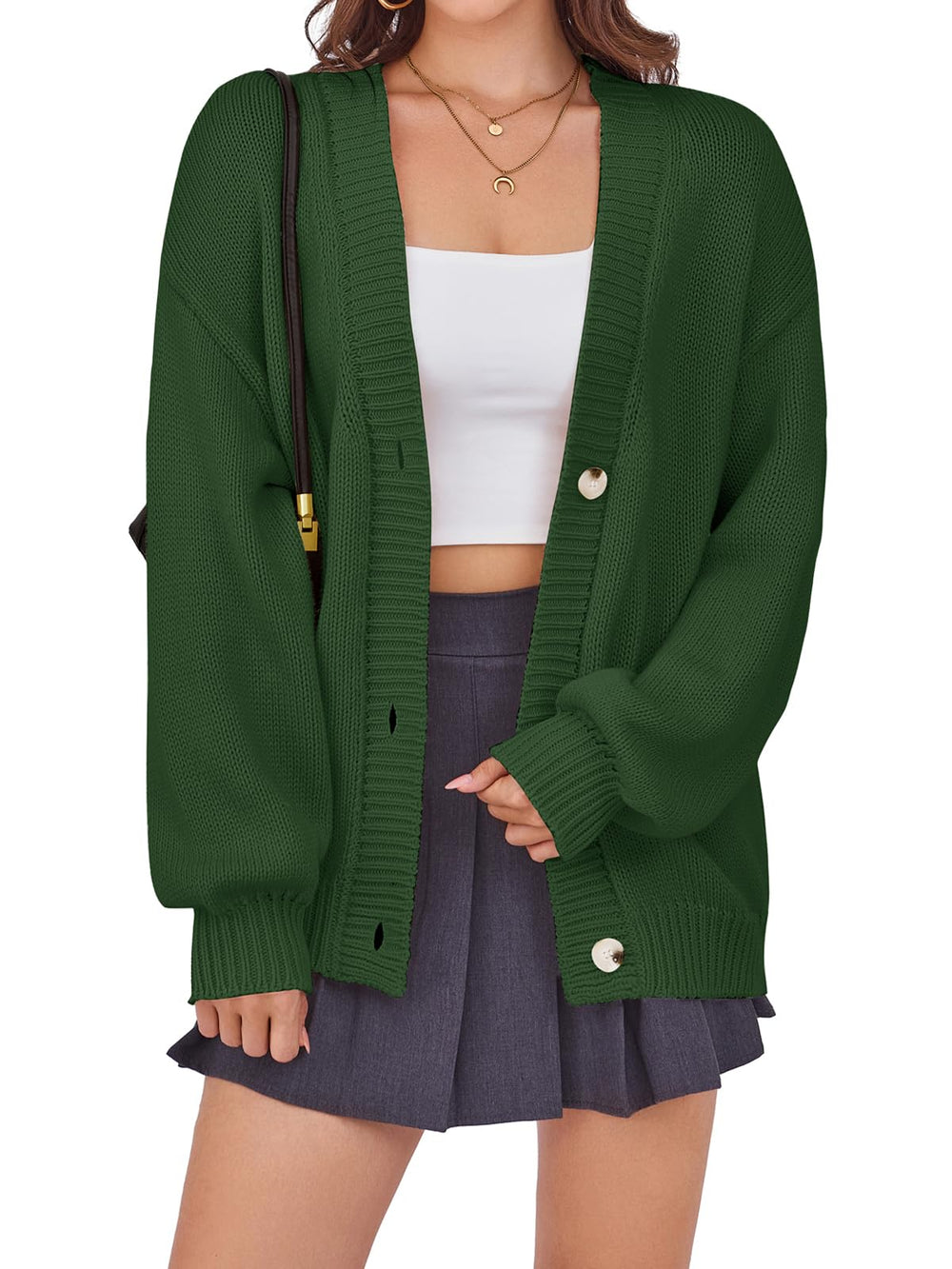 Arolina Cardigan Sweaters for Women Chunky Knit Long Sleeve Button Down Sweater 2025 Fall Trendy Oversized Jacket Coats