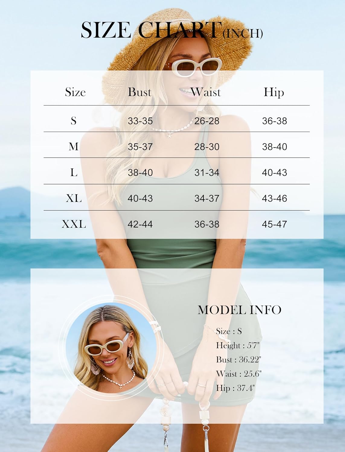 Arolina Women One Piece Swim Dress Tummy Control Modest Swimsuit Swim Skirt Bathing Suit