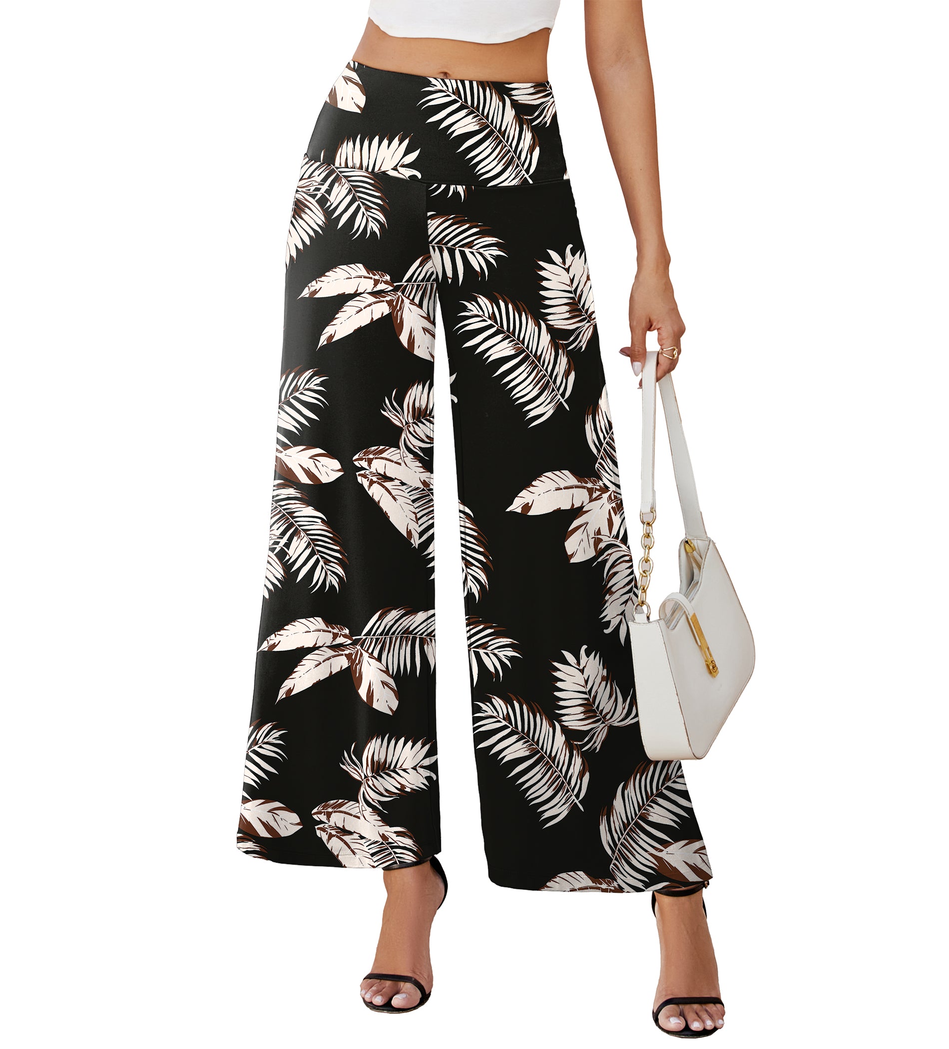 Women's Stretchy Wide Leg Palazzo Lounge Pants